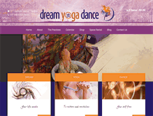 Tablet Screenshot of dreamyogadance.com